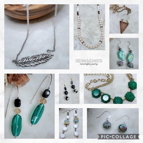 Handcrafted Green Threader Glass Bead Earrings - Picture 4 of 4